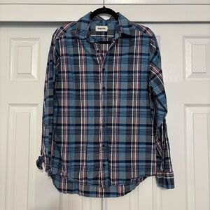 TS Men's Blue Plaid Shirt